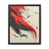 Vivid Red & Black Chaos Abstract Art - Premium 8K Print
