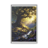 Enchanted Forest Serenity - Vibrant Oak Tree Art Print