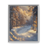 Enchanted Winter Forest: Serene Snowfall Art Print