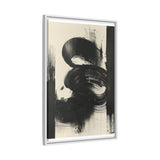 Abstract Energy: Bold Brush Strokes on Museum-Grade Print