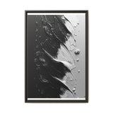 Monochrome Mastery: Abstract Swirls & Brush Strokes Art Print