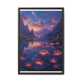 Galactic Bloom: Neon Cosmic Nature - Premium Museum Print 4K