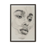 Japandi-Inspired Minimalist Line Art Portrait - Museum Grade Print