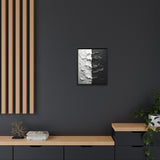 Monochrome Yin-Yang Abstract Art - Museum Grade Print