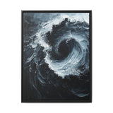 Yin-Yang Swirl - High Contrast Abstract Art Print