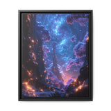Enchanted Cosmic Forest - Neon Space Art Print, 4K Detail