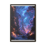 Enchanted Cosmic Forest - Neon Space Art Print, 4K Detail
