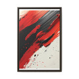 Abstract Red and Black Chaos - High-Detail Ink-Acrylic Art Print