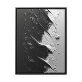 Monochrome Mastery: Abstract Swirls & Brush Strokes Art Print