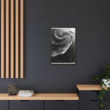 Abstract Swirls & Strokes - High-Contrast Black & White Art Print
