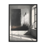 Abstract Elegance: Bold Black and White Brush Stroke Art Print