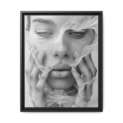 Japandi Minimalist Ink Portrait - Fine Art Museum Grade Print