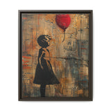 Urban Dreams: Banksy-Inspired Child with Balloon Art Print