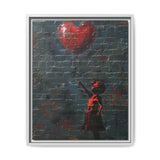 Heart Balloon Child - Banksy-Inspired Artistic Graffiti Print