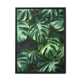 Floating Monstera Dreams - Serene Overhead Leaf Art Print