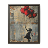 Urban Dreamscape: Child & Balloons - Banksy-Inspired Fine Art Print