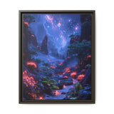 Galactic Botanica: Luminous Neon Wilderness Art Print, 4K