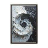 Yin-Yang Harmony - Dramatic Monochrome Abstract Art Print