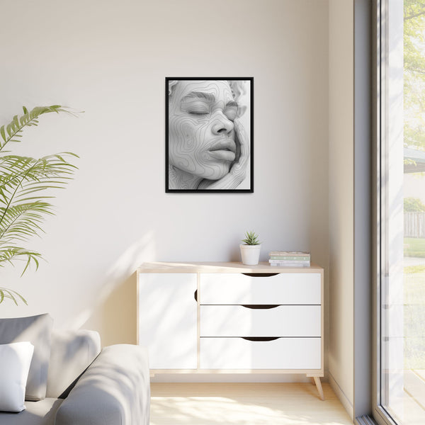 Japandi-Inspired Minimalist One-Line Art Portrait - Fine Art Print