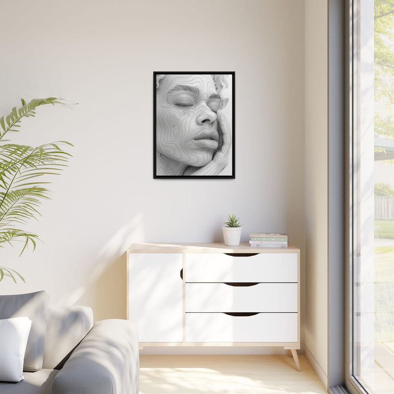 Japandi-Inspired Minimalist One-Line Art Portrait - Fine Art Print