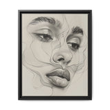 Japandi-Inspired Minimalist Line Art Portrait - Museum Grade Print