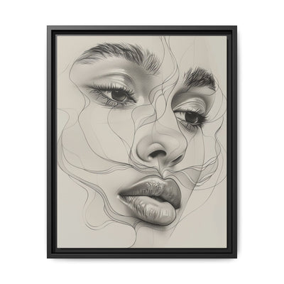 Japandi-Inspired Minimalist Line Art Portrait - Museum Grade Print