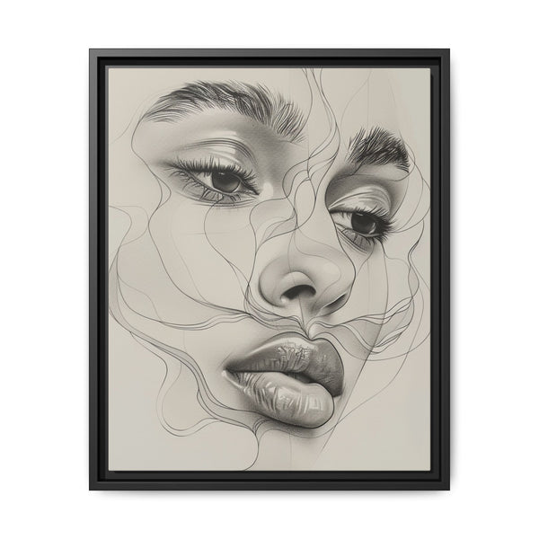 Japandi-Inspired Minimalist Line Art Portrait - Museum Grade Print