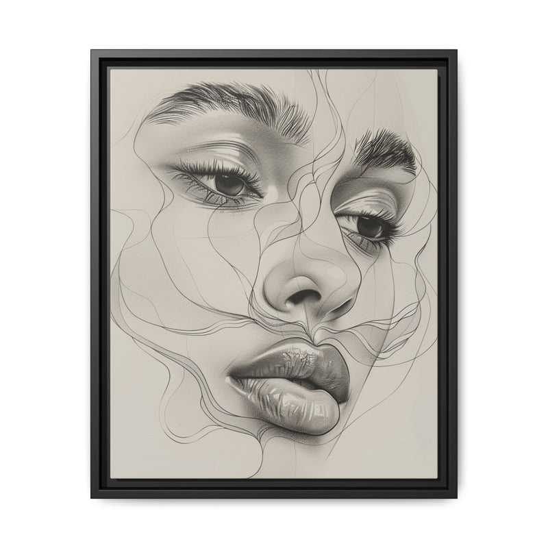 Japandi-Inspired Minimalist Line Art Portrait - Museum Grade Print