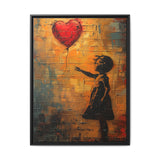Heartfelt Release - Banksy-Inspired Anime Art Print