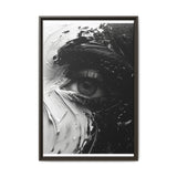 Spiral Elegance: Abstract Black & White Brushstroke Art Print