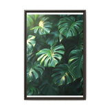 Serene Monstera Elegance - Minimalist Aerial Leaf Art Print