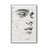 Japandi-Inspired Minimalist Line Art Portrait - Museum Grade Print