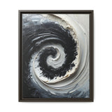 Yin-Yang Harmony: Abstract Monochrome Impasto Fine Art Print