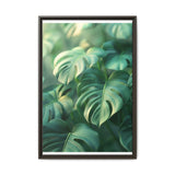 Serene Monstera Delicacy - Aerial Art Print on Museum Grade Paper