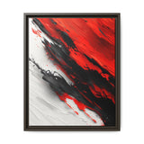 Vivid Chaos: Dynamic Red and Black Abstract Art Print 8K