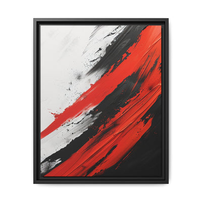 Vivid Red & Black Abstract Chaos - Premium 8K Fine Art Print