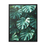 Serene Monstera Delicacy - Overhead Leaves Art Print