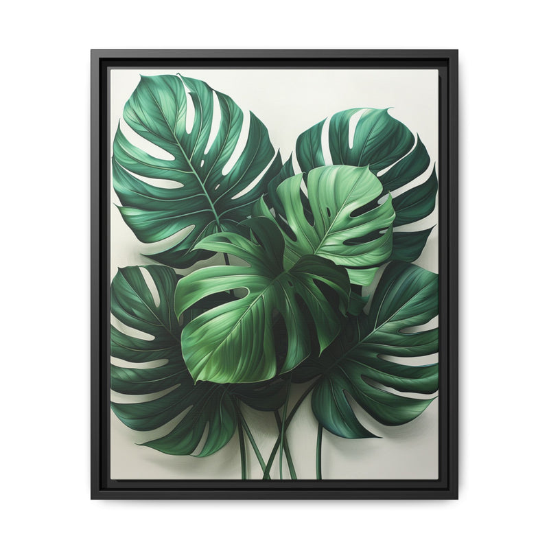Monstera Dreams: Ethereal Floating Leaves Fine Art Print
