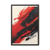 Vivid Red & Black Abstract Chaos - High-Detail Art Print 8K