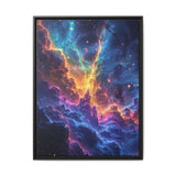 Ethereal Cosmic Garden - Neon 4K Space Nature Art Print