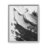 Abstract Swirls Mastery: High-Contrast Black & White Art Print