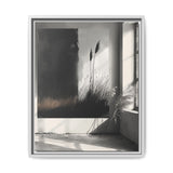 Abstract Elegance: Bold Black and White Brush Stroke Art Print