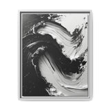 Abstract Swirls in Monochrome - High-Def Artistic Brushwork Print