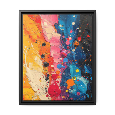 Vibrant Chaos: Abstract Splatter Art Inspired by Pollock - Museum Print