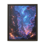 Enchanted Cosmic Forest - Neon Space Art Print, 4K Detail