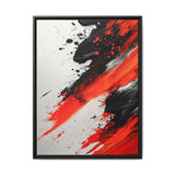 Abstract Fury: Vivid Red & Black Chaos - High-Detail 8K Fine Art Print