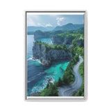 Coastal Serenity: Aerial BC Highway Exquisite Art Print