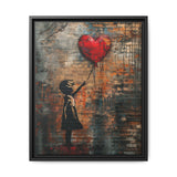 Heart Balloon Child - Banksy-Style Urban Artwork Print