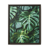 Floating Monstera Delicacy - Overhead Elegance on Museum Paper