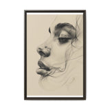 Japandi-Inspired One-Line Minimalist Portrait on Museum Grade Paper